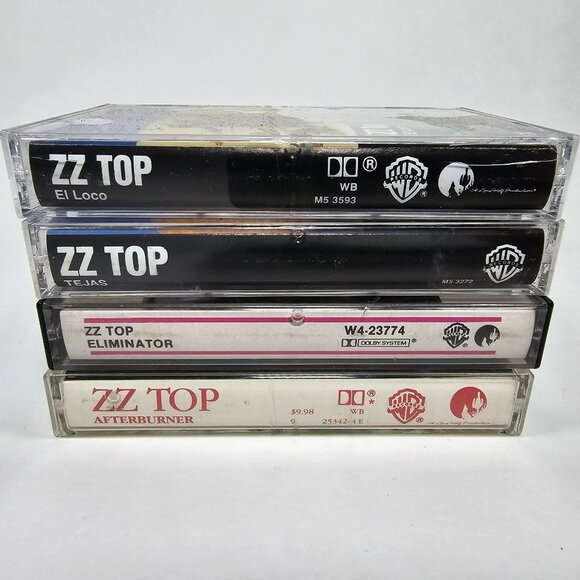 ZZ TOP Lot of 4 Cassette Tapes - Afterburner Eliminator El Loco Tejas - Picture 2 of 6